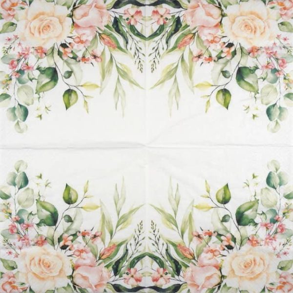 Paper Napkin - Roses