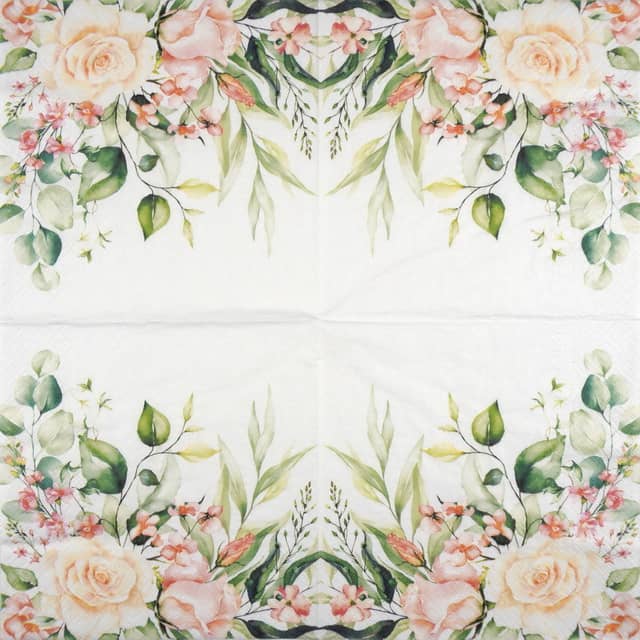 Paper Napkin - Roses