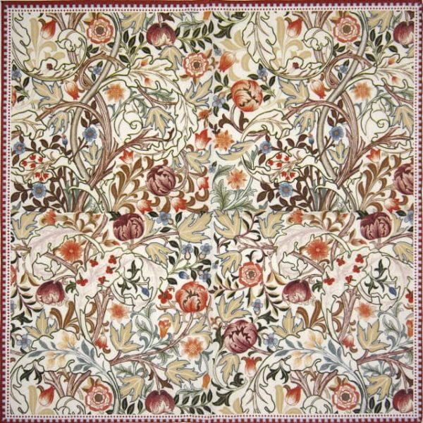 Single Decoupage Napkin - William Morris natural