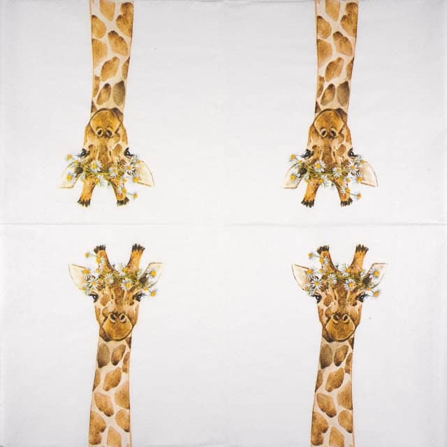 Paper Napkin giraffe