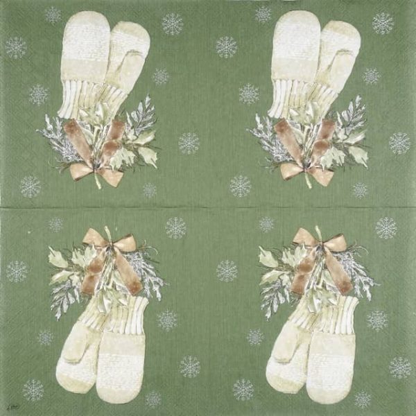 Paper Napkin - Simple Season Glowes green