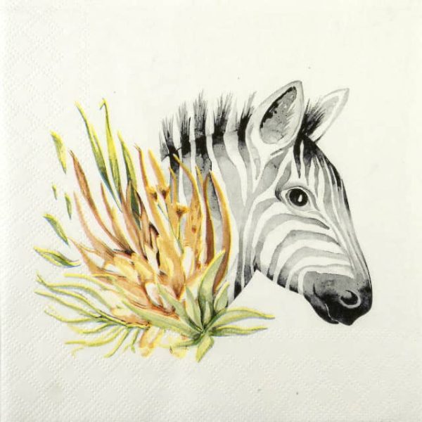 Paper Napkin - Tropical Zebra