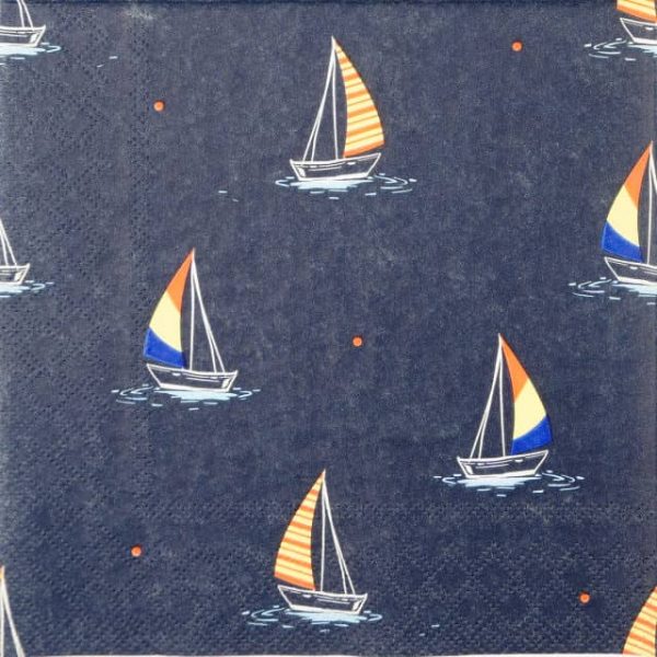 Paper Napkin - Wind Surfing dark blue