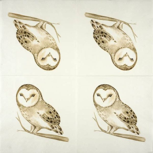 Paper Napkin - Winter Owl