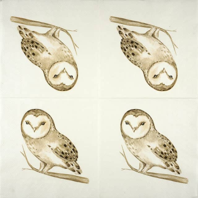 Paper Napkin - Winter Owl