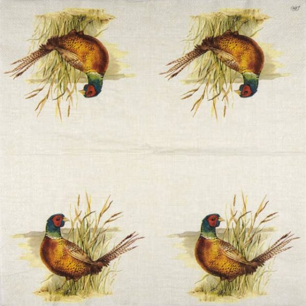 Paper Napkin Autumn Pheasant