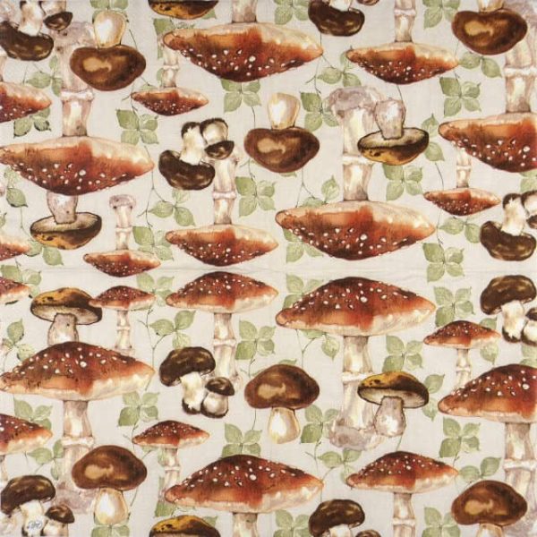 Paper Napkin - Mushrooms