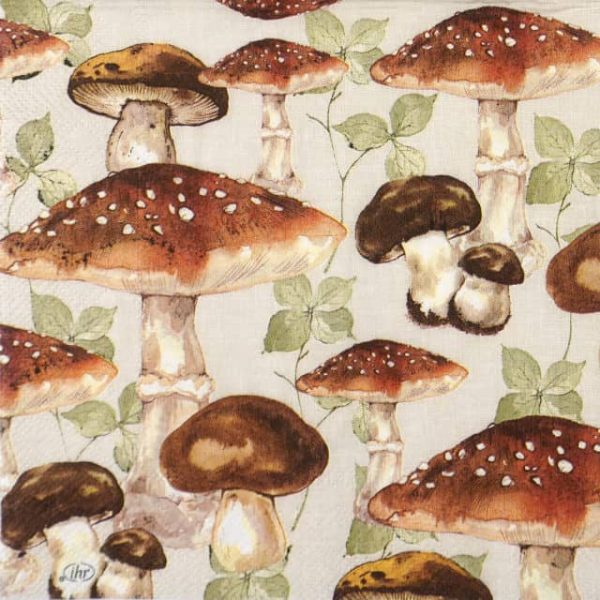 Paper Napkin - Mushrooms