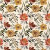 Paper Napkin - Red Floral Pattern