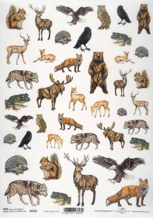 Rice Paper Decoupage - Animals