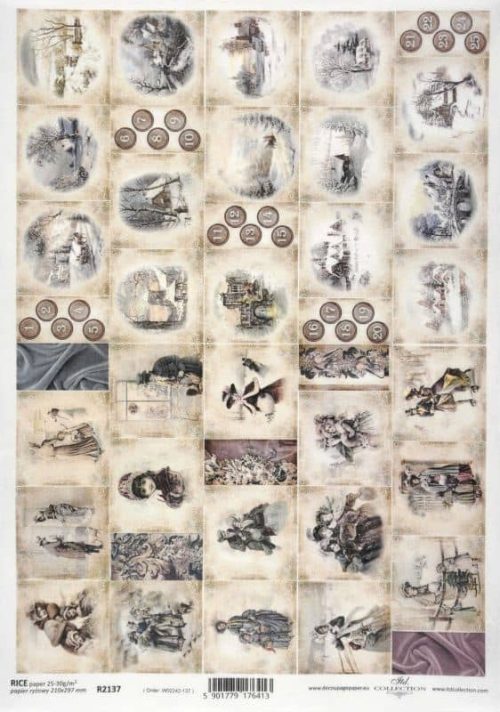 Rice Paper - Vintage Calendar