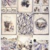 Rice Paper Decoupage - Lavender Cards