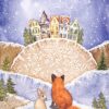 Stamperia Rice Paper A4 - Winter ValleyFox and Bunny DFSA4797