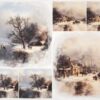 Rice Paper Decoupage - Winter Landscape - R2267