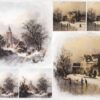 Rice Paper Decoupage - Winter Landscape - R2268