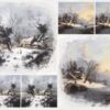 Rice Paper Decoupage - Winter Landscape - R2271