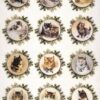 Rice Paper Decoupage - Christmas Cats - R2274