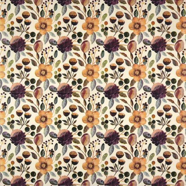 Paper Napkin - Violet Floral Pattern