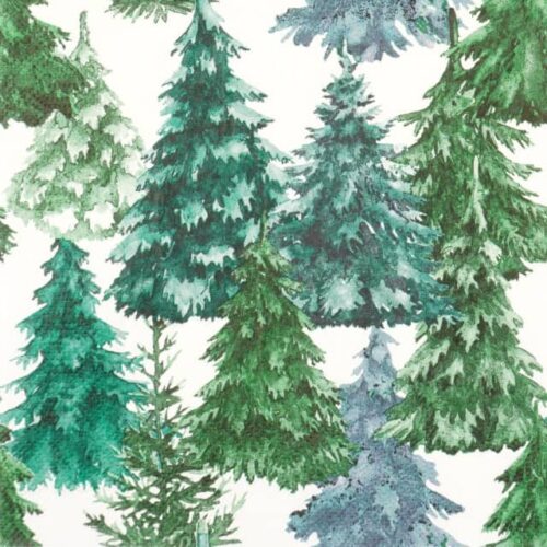 Paper Napkin - Watercolour Winter Forest