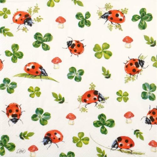 Paper Napkin - Ladybugs