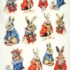 Decoupage Rice Paper A/4 - Bunny King Collection - 0221