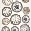 Decoupage Rice Paper A/4 - Clocks - 0306