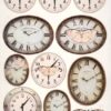 Decoupage Rice Paper A/4 - Clocks - 0425