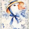 Decoupage Rice Paper A/4 - Duck Hat Fashion - 1850