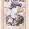 Decoupage Rice Paper A/4 - Duck Hat Fashion - 1854