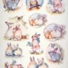 Decoupage Rice Paper A/3 - Easter Bunnies - 3735