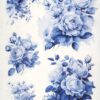 Decoupage Rice Paper A/4 - Blue roses