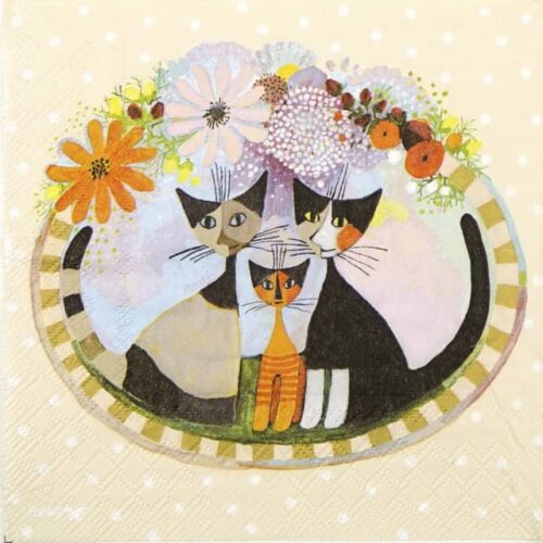Paper Napkin - Cat R.W. Famiglia
