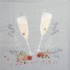 Paper Napkin - Champagne Glasses grey