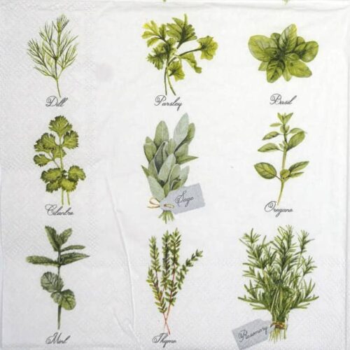 Paper Napkin - Herb selection