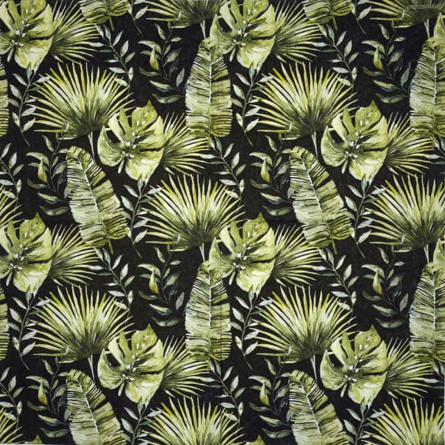 Paper Napkin - Jungle Leaves black