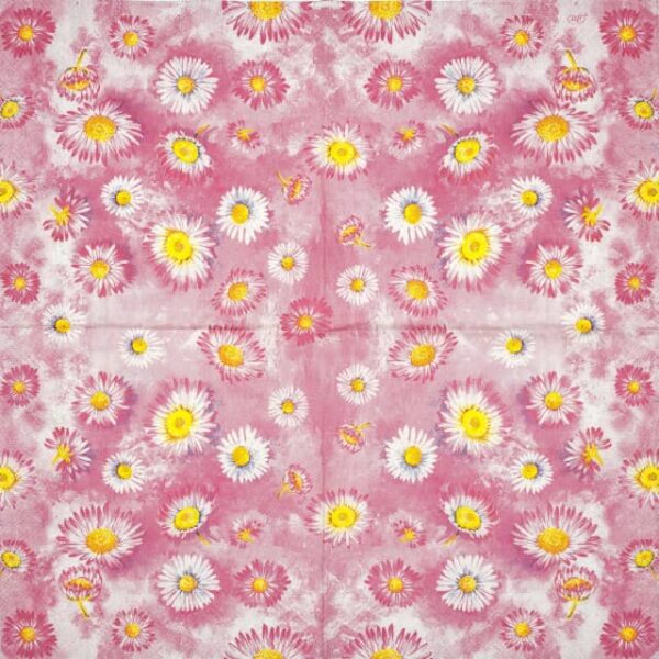 Paper Napkin - Pink Daisies