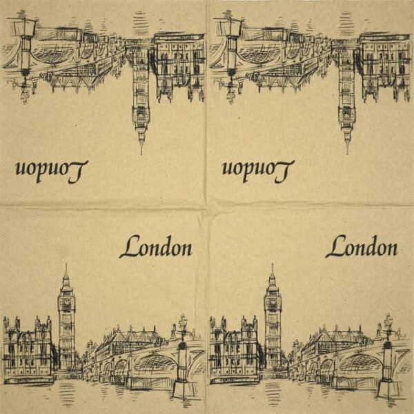 Paper Napkins - London City  (20 pieces) - Image 2