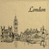 Single Decoupage Napkin - London City