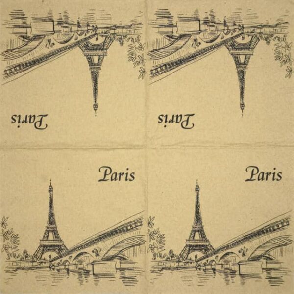 Paper Napkin - Paris City