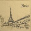 Paper Napkin - Paris City