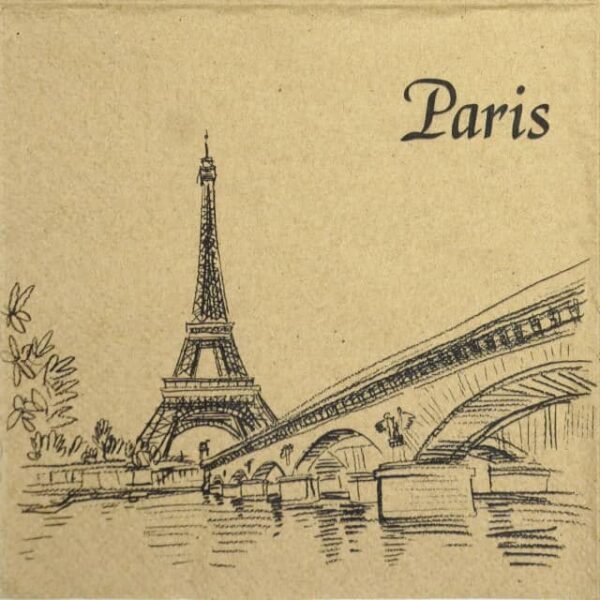 Paper Napkin - Paris City