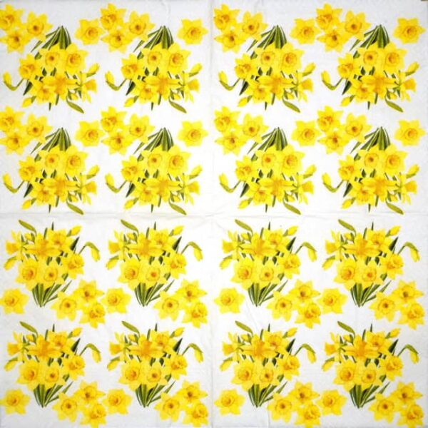 Paper Napkin - Daffodils Bouquets