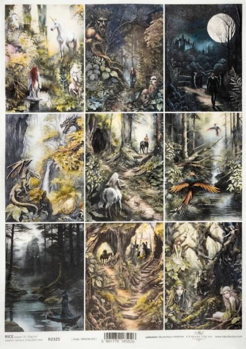 Rice Paper Decoupage - Forest fantasy - R2325
