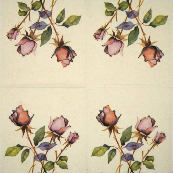 Single Decoupage Napkin - Roses - Image 2