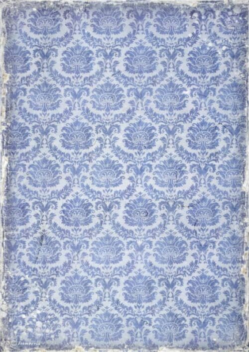 Stamperia Rice Paper A4 - Vintage Library Wallpaper DFSA4756