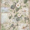 Stamperia Rice Paper A4 - Vintage Library Flowers and Letters DFSA4757