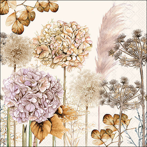 Paper Napkins - Dried flowers (20 pieces)