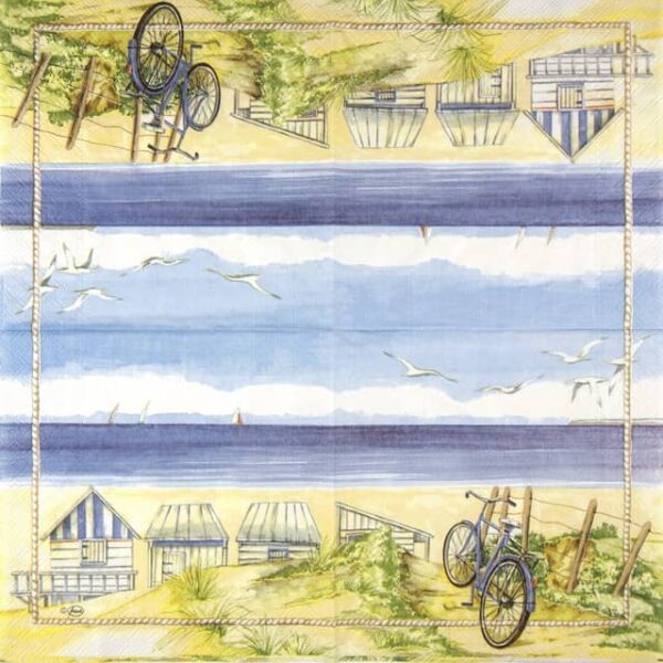 Paper Napkins - Beach Bicycle (20 pieces)