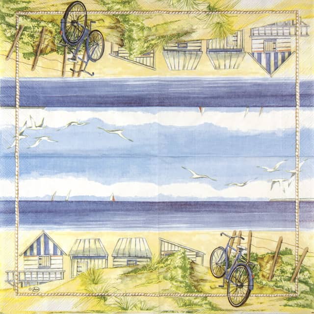 Paper-napkin-Ambiente-Beach-bicycle-13303325