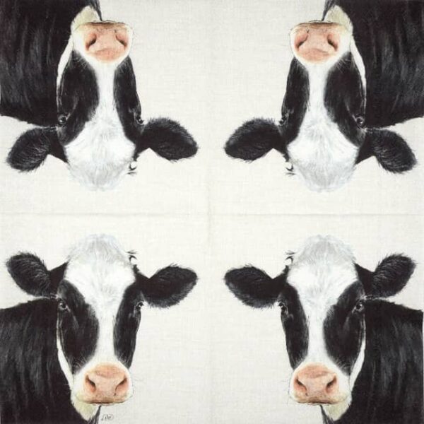 Paper Napkins - Farm Cow cream (20 pieces)